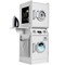 Best Choice Products Pretend Play Kids Wooden Stacked Washer & Dryer Set w/ Toy Laundry Storage and Accessories